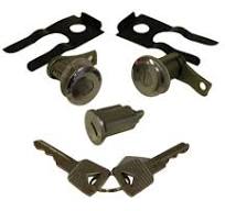 MUSTANG 65-66 XK XL XM XP FALCON IGNITION BARREL 2 DOOR LOCKS MATCHED KEYS